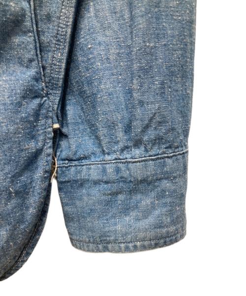 WAREHOUSE（ウエアハウス）WAREHOUSE (ウエアハウス) TRIPLE STITCH WORK SHIRT LOOSE-FIT インディゴ サイズ:38の古着・服飾アイテム