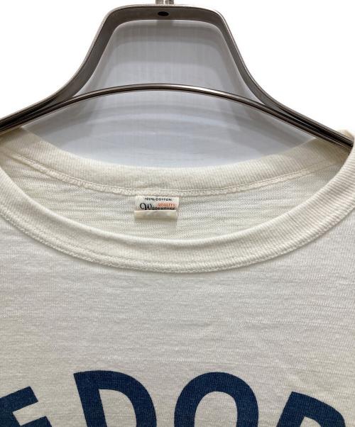 WAREHOUSE（ウエアハウス）WAREHOUSE (ウエアハウス) 7分袖ベースボールTシャツ ホワイト×ボルドー サイズ:XLの古着・服飾アイテム
