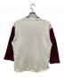 WAREHOUSE (ウエアハウス) 7分袖ベースボールTシャツ ホワイト×ボルドー サイズ:XL：5000円