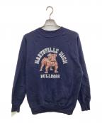 WAREHOUSEウエアハウス）の古着「RAGLAN CREW SWEAT」｜ネイビー