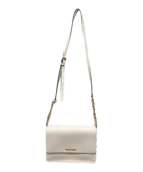 MICHAEL KORS（マイケルコース）MICHAEL KORS (マイケルコース) ダニエラ ラージ サフィアーノ レザー クロスボディ バッグ アイボリーの古着・服飾アイテム