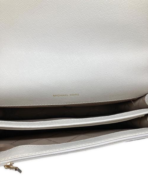 MICHAEL KORS（マイケルコース）MICHAEL KORS (マイケルコース) ダニエラ ラージ サフィアーノ レザー クロスボディ バッグ アイボリーの古着・服飾アイテム