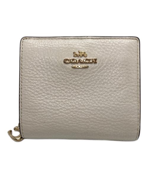 COACH（コーチ）COACH (コーチ) 2つ折り財布 アイボリーの古着・服飾アイテム