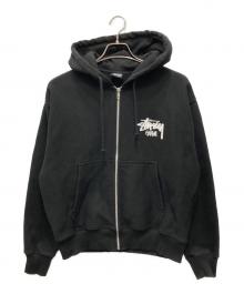 stussy（ステューシー）の古着「ストックロゴジップフーディ」｜ブラック