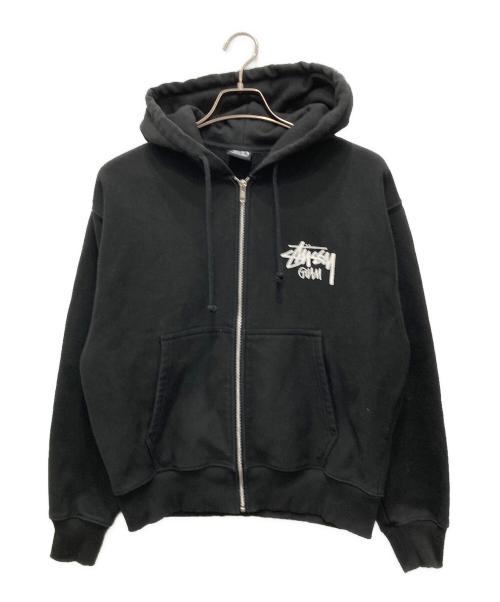 stussy（ステューシー）stussy (ステューシー) ストックロゴジップフーディ ブラック サイズ:Sの古着・服飾アイテム