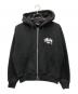 stussy（ステューシー）の古着「ストックロゴジップフーディ」｜ブラック