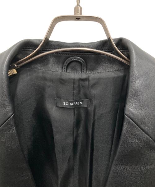 SCHAFFEN（シャッフェン）SCHAFFEN (シャッフェン) ラムレザージャケット ブラック サイズ:3の古着・服飾アイテム