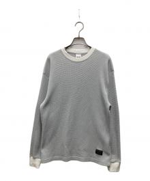 PALACE（パレス）の古着「2-TONE WAFFLE LONGSLEEVE/ツートーン ワッフル ロングスリーブ」｜グレー