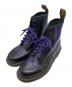 Dr.Martens（ドクターマーチン）の古着「NEEDLES STRIPE SMOOTH/8ホールブーツ/ニードルズ ストライプ スムース」｜ブラック