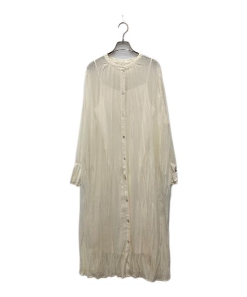 UNGRID（アングリッド）Ungrid (アングリッド) プリーツシャツワンピース アイボリー サイズ:F 未使用品の古着・服飾アイテム