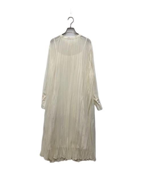 UNGRID（アングリッド）Ungrid (アングリッド) プリーツシャツワンピース アイボリー サイズ:F 未使用品の古着・服飾アイテム