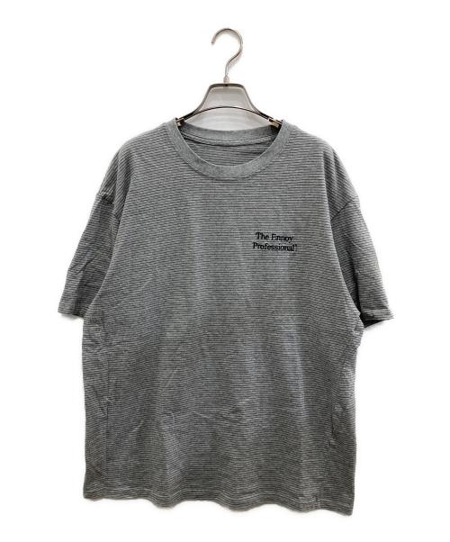ENNOY（エンノイ）ENNOY (エンノイ) S/S Border Tee/バーダー ティー  グレー サイズ:XLの古着・服飾アイテム