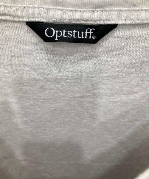 OPTSTUFF（オプトスタフ）optstuff (オプトスタフ) ロゴtシャツ グレー サイズ:Lの古着・服飾アイテム