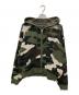 BLESS U（ブレスユー）の古着「BU CAMOUFLAGE PATTERN KNIT HOODIE」｜グリーン