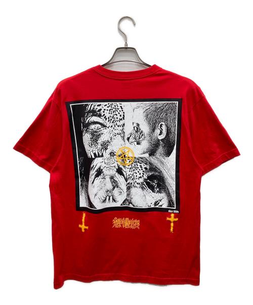 united athle（ユナイテッドアスレ）united athle (ユナイテッドアスレ) バンドTシャツ レッド サイズ:Lの古着・服飾アイテム