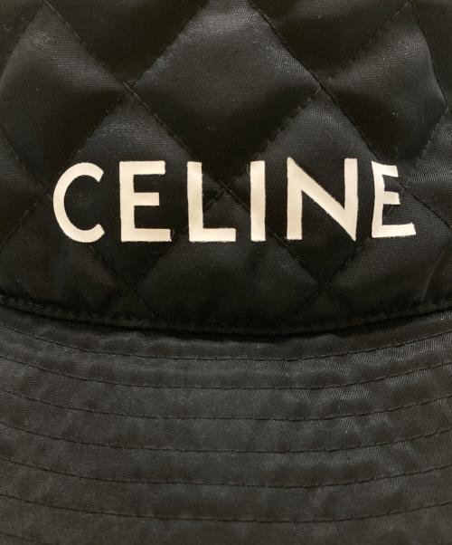 CELINE（セリーヌ）CELINE (セリーヌ) ナイロンツイルキルティングバケットハット ブラック サイズ:Lの古着・服飾アイテム