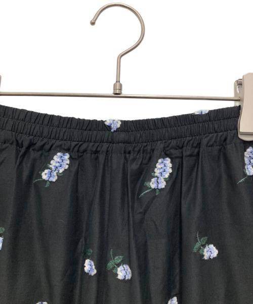LOEFF（ロエフ）LOEFF (ロエフ) キャットニップ ジャガード ガウチョパンツ ブラック サイズ:1の古着・服飾アイテム