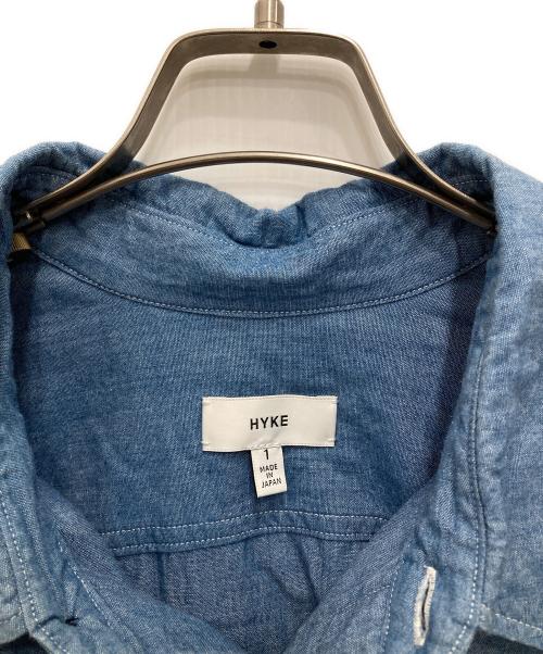HYKE（ハイク）HYKE (ハイク) ダンガリーシャツワンピース ブルー サイズ:1の古着・服飾アイテム