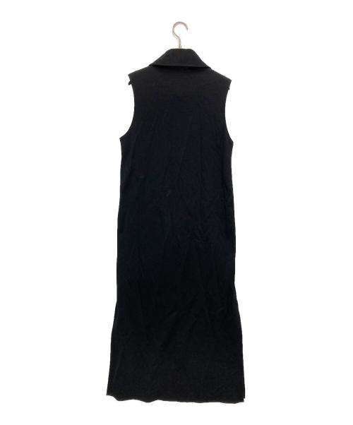 THE RERACS（ザ リラクス）THE RERACS (ザ リラクス) コットンナイロンン ノースリーブワンピース ブラック サイズ:36の古着・服飾アイテム