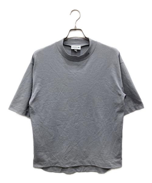 LACOSTE（ラコステ）LACOSTE (ラコステ) リラックスフィット モックネックTシャツ グレー サイズ:Mの古着・服飾アイテム