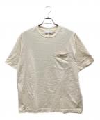 LACOSTEラコステ）の古着「クラシックフィットTシャツ」｜ベージュ