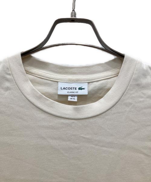 LACOSTE（ラコステ）LACOSTE (ラコステ) クラシックフィットTシャツ ベージュ サイズ:XLの古着・服飾アイテム