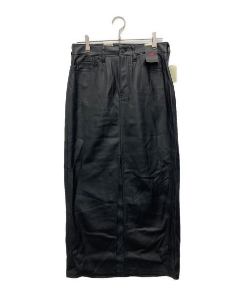 LEVI'S（リーバイス）LEVI'S (リーバイス) Ankle Column Skirt ブラック サイズ:28 未使用品の古着・服飾アイテム