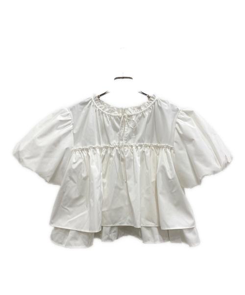 THE TOE（ザ・トゥー）the toe (ザ・トゥー) Porto Puff Blouse/ポルトパフブラウス ホワイト サイズ:Sの古着・服飾アイテム