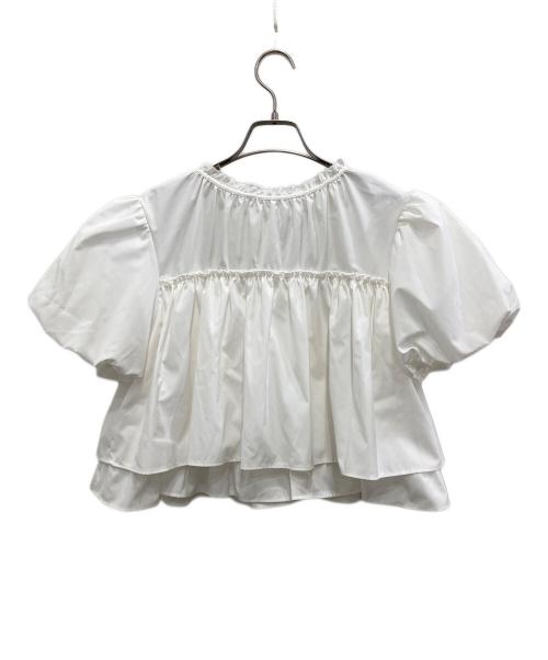 THE TOE（ザ・トゥー）the toe (ザ・トゥー) Porto Puff Blouse/ポルトパフブラウス ホワイト サイズ:Sの古着・服飾アイテム