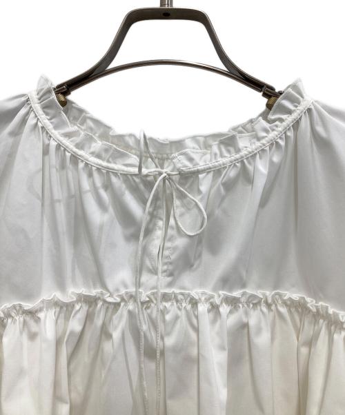 THE TOE（ザ・トゥー）the toe (ザ・トゥー) Porto Puff Blouse/ポルトパフブラウス ホワイト サイズ:Sの古着・服飾アイテム