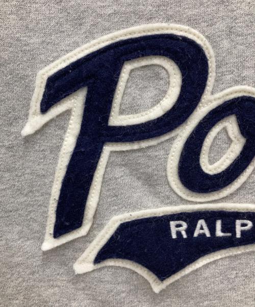 POLO RALPH LAUREN（ポロ・ラルフローレン）POLO RALPH LAUREN (ポロ・ラルフローレン) ラグランスウェット グレー×ネイビー サイズ:Mの古着・服飾アイテム