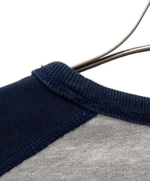 POLO RALPH LAUREN（ポロ・ラルフローレン）POLO RALPH LAUREN (ポロ・ラルフローレン) ラグランスウェット グレー×ネイビー サイズ:Mの古着・服飾アイテム