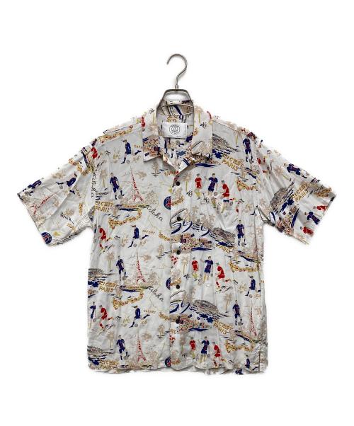 Paris Saint-Germain（パリサンジェルマン）Paris Saint-Germain (パリサンジェルマン) EDIFICE (エディフィス) 総柄シャツ マルチカラー サイズ:XLの古着・服飾アイテム