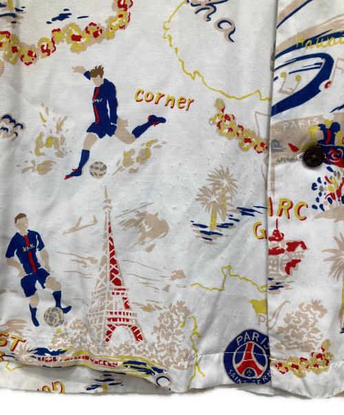 Paris Saint-Germain（パリサンジェルマン）Paris Saint-Germain (パリサンジェルマン) EDIFICE (エディフィス) 総柄シャツ マルチカラー サイズ:XLの古着・服飾アイテム