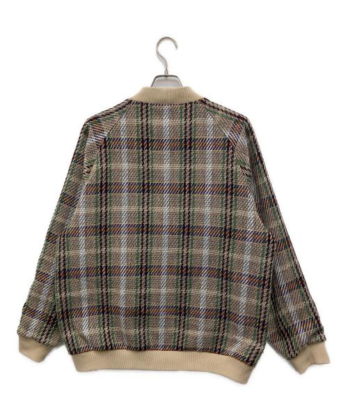 MONKEY TIME（モンキータイム）MONKEY TIME (モンキータイム) CHECK V CARDIGAN JACKET ベージュ サイズ:XLの古着・服飾アイテム