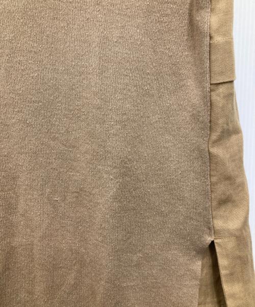 DES PRES（デ プレ）DES PRES (デ プレ) リネンファブリックコンビ ロングジレ ベージュ サイズ:36の古着・服飾アイテム