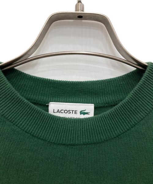 LACOSTE（ラコステ）LACOSTE (ラコステ) RELAXD FIT半袖ニット グリーン サイズ:Sの古着・服飾アイテム
