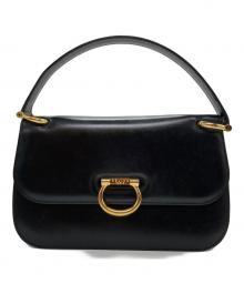 CELINE（セリーヌ）の古着「オールドレザーハンドバッグ」｜ブラック