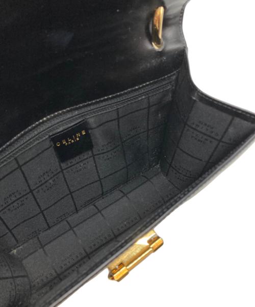 CELINE（セリーヌ）CELINE (セリーヌ) オールドレザーハンドバッグ ブラックの古着・服飾アイテム