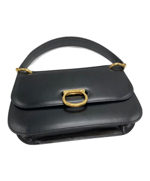 CELINE（セリーヌ）CELINE (セリーヌ) オールドレザーハンドバッグ ブラックの古着・服飾アイテム