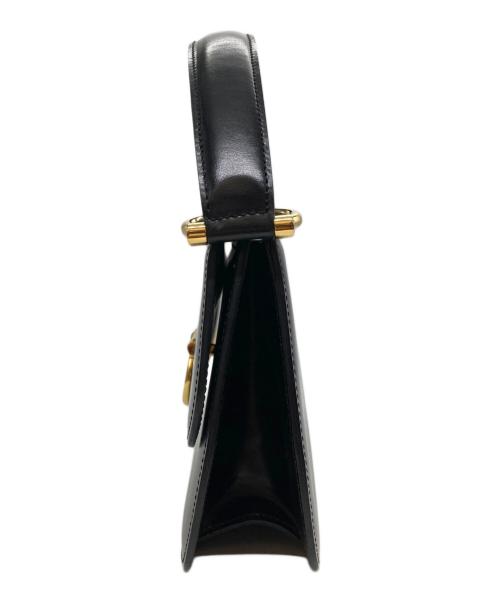 CELINE（セリーヌ）CELINE (セリーヌ) オールドレザーハンドバッグ ブラックの古着・服飾アイテム