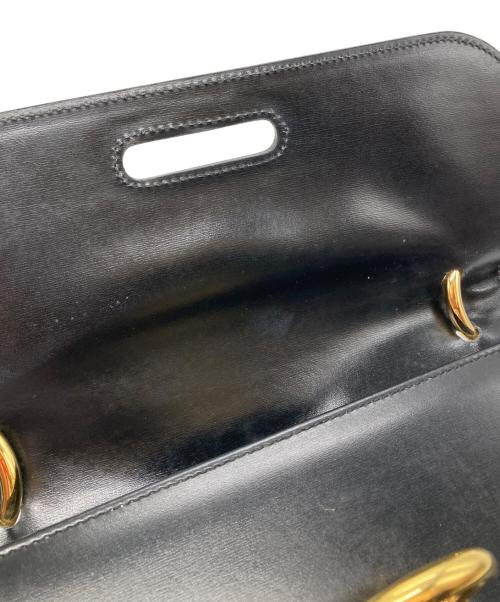 CELINE（セリーヌ）CELINE (セリーヌ) オールドレザーハンドバッグ ブラックの古着・服飾アイテム