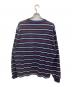plllllleeeasse (プリーズ) multi stripe long sleeve pocket tee ネイビー×ブラウン サイズ:XL：4000円
