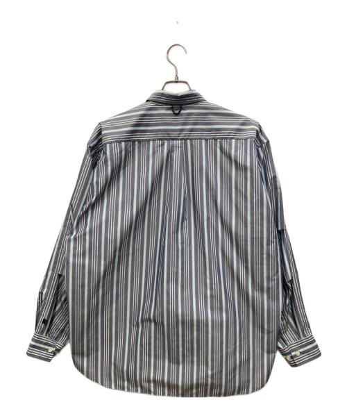 DAIWA PIER39（ダイワ ピア39）DAIWA PIER39 (ダイワ ピア39) TECH BUTTON DOWN SHIRTS L/S STRIPE ネイビー×ホワイト サイズ:Mの古着・服飾アイテム