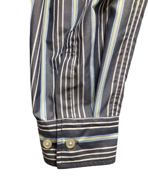 DAIWA PIER39（ダイワ ピア39）DAIWA PIER39 (ダイワ ピア39) TECH BUTTON DOWN SHIRTS L/S STRIPE ネイビー×ホワイト サイズ:Mの古着・服飾アイテム