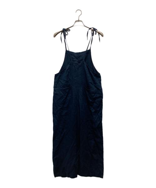 KAGURE（カグレ）kagure (カグレ) リネンキャミサロペット ネイビー サイズ:Fの古着・服飾アイテム