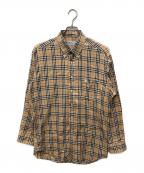 Burberry'sバーバリーズ）の古着「ノヴァチェックBDシャツ」｜ベージュ