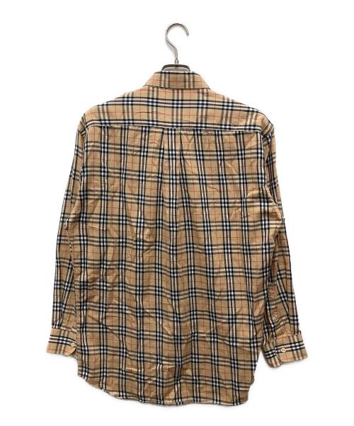 Burberry's（バーバリーズ）Burberry's (バーバリーズ) ノヴァチェックBDシャツ ベージュ サイズ:Lの古着・服飾アイテム