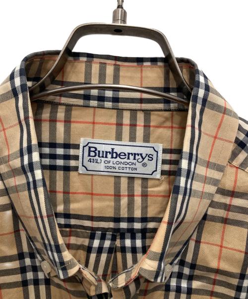 Burberry's（バーバリーズ）Burberry's (バーバリーズ) ノヴァチェックBDシャツ ベージュ サイズ:Lの古着・服飾アイテム