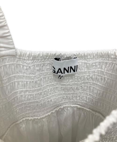 GANNI（ガニー）GANNI (ガニー) ブラウスワンピース ホワイト サイズ:32の古着・服飾アイテム